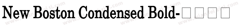 New Boston Condensed Bold字体转换